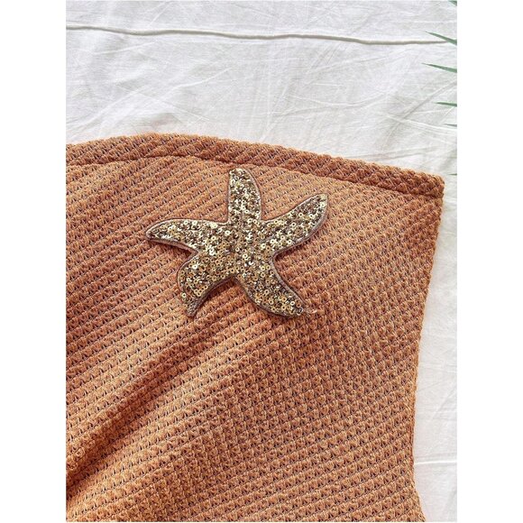 Women's Summer Sundress Polyester Large Asymmetrical Hem Beach Vacation - Picture 5 of 5